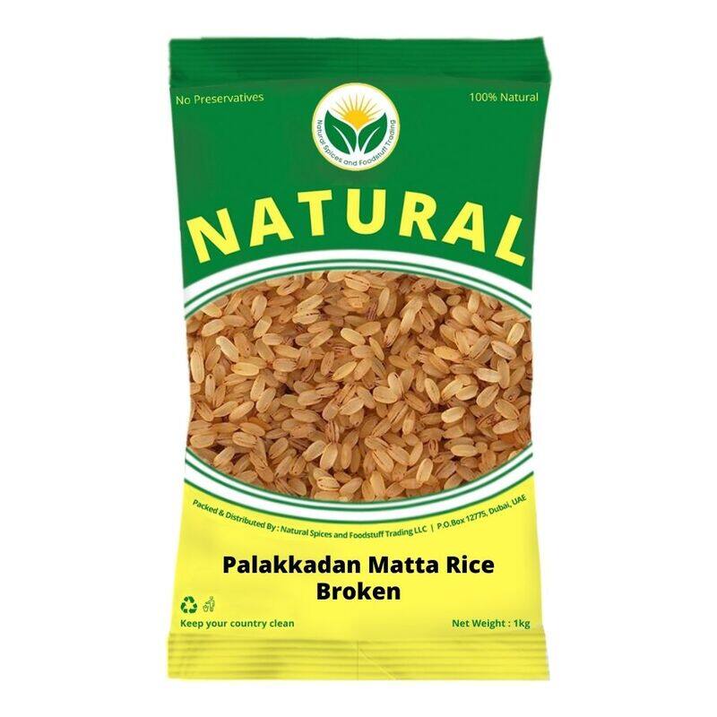 

Natural Spices Palakkadan Matta Rice Fresh Broken, 1 Kg