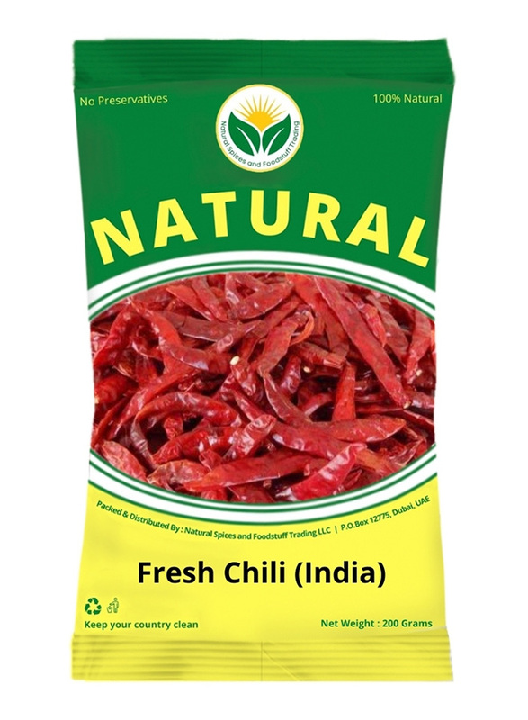 Natural Spices Fresh India Chilli, 200g