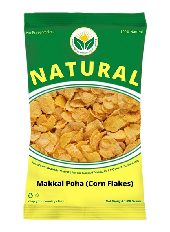 Natural Spices Makkai Poha Corn Flakes, 500g