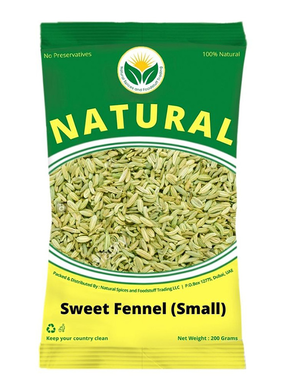 Natural Spices Sweet Colourful Fennel Seed Small, 200g