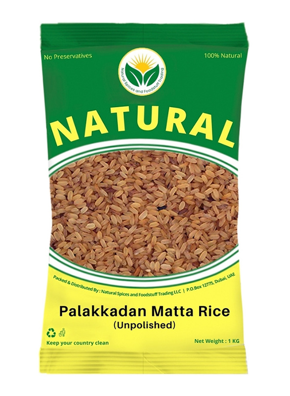 Natural Spices Palakkadan Matta Fresh Unpolish Rice, 5 Kg