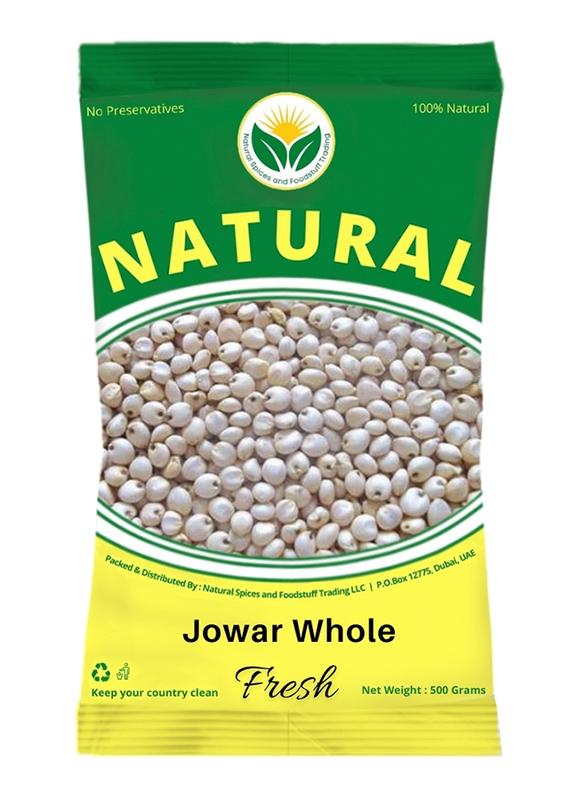 Natural Spices Jowar Whole White, 500g