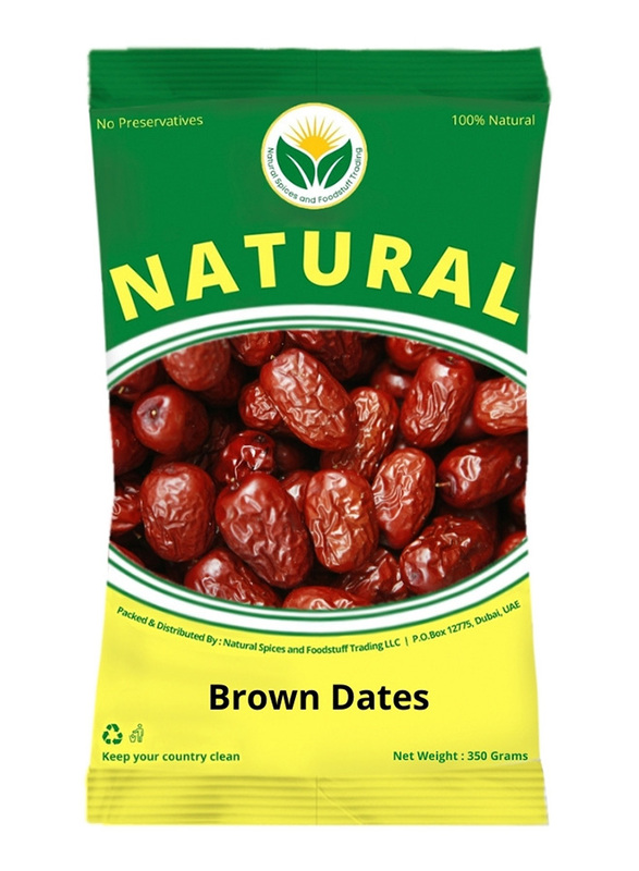Natural Spices Dry Brown Dates, 350g