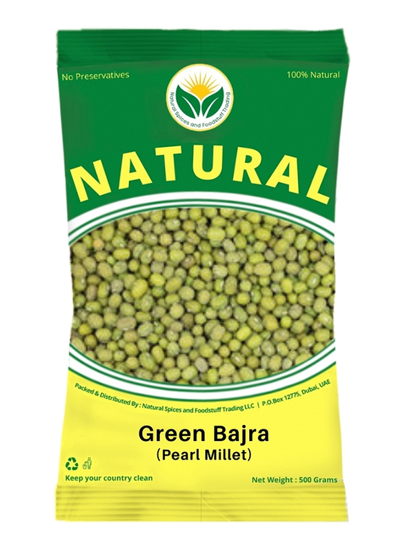 Natural Spices Pear Millet Green Bajra, 500g