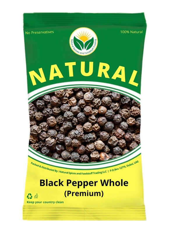 Natural Spices Whole Black Pepper, 100g