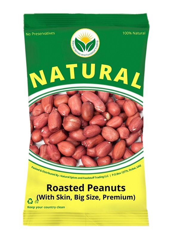 Natural Spices Big Roasted Peanuts with Skin, 1 Kg
