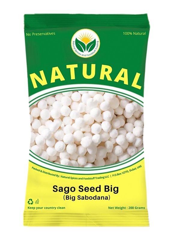 Natural Spices Big Sabodana Sago Seed, 200g