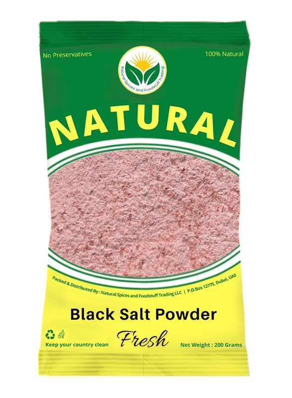 Natural Spices Black Salt Powder, 200g