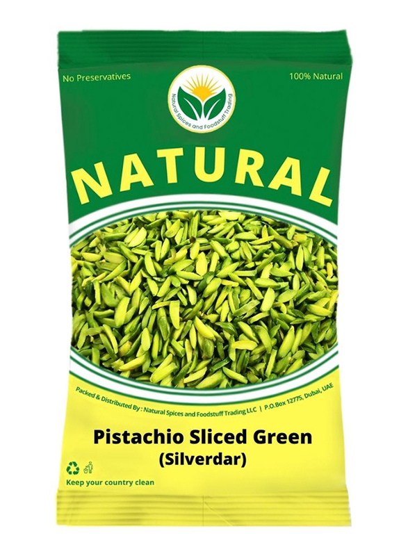 Natural Spices Sliced Green Pistachio (Silverdar), 500g