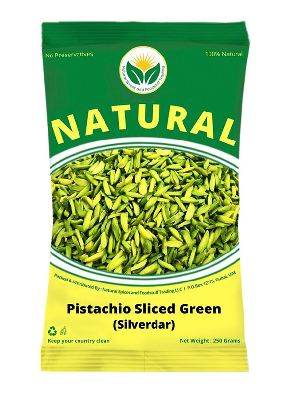 Natural Spices Silverdar Sliced Green Pistachio, 250g