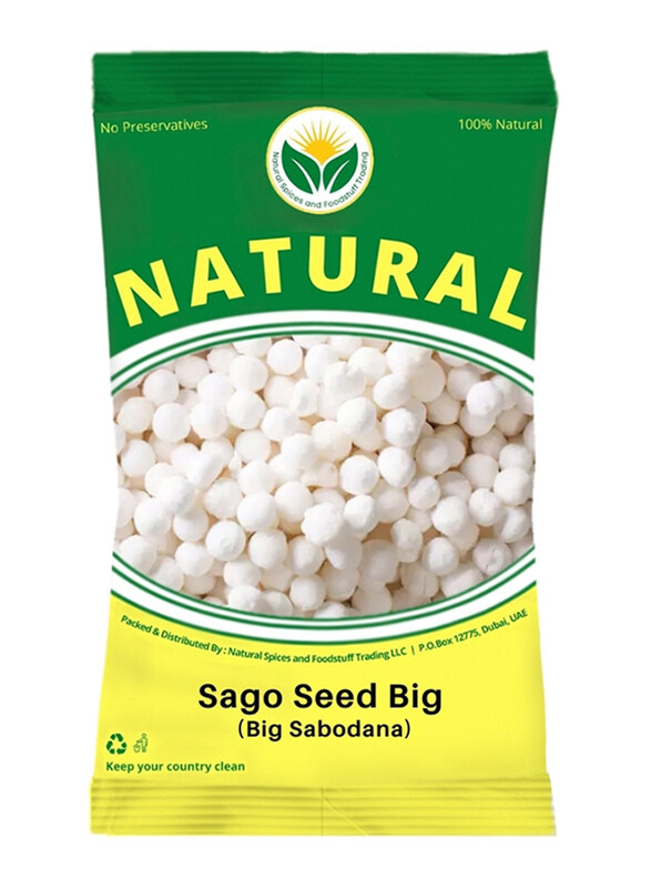 

Natural Spices Fresh Sago Seed Big Sabodana, 500g