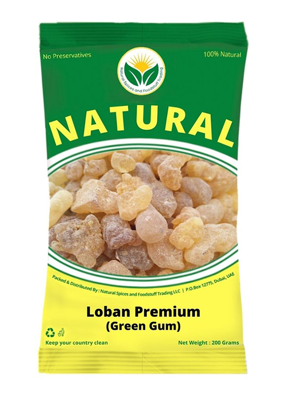 Natural Spices Premium Loban (Green Gum), 200g, Beige