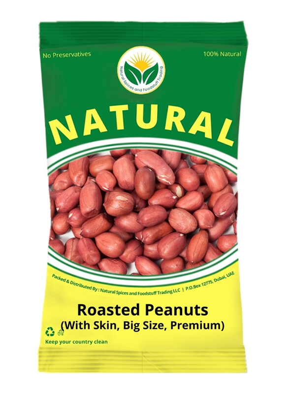 

Natural Spices Big Roasted Peanuts with Skin, 500g