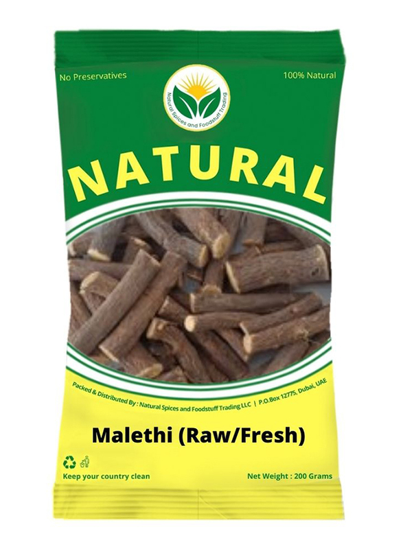 Natural Spices Raw Fresh Mulethi, 200gm