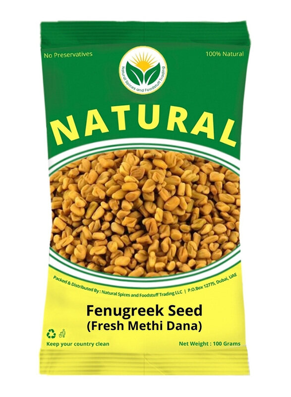 

Natural Spices Methi Dana Fenugreek Seed, 100g