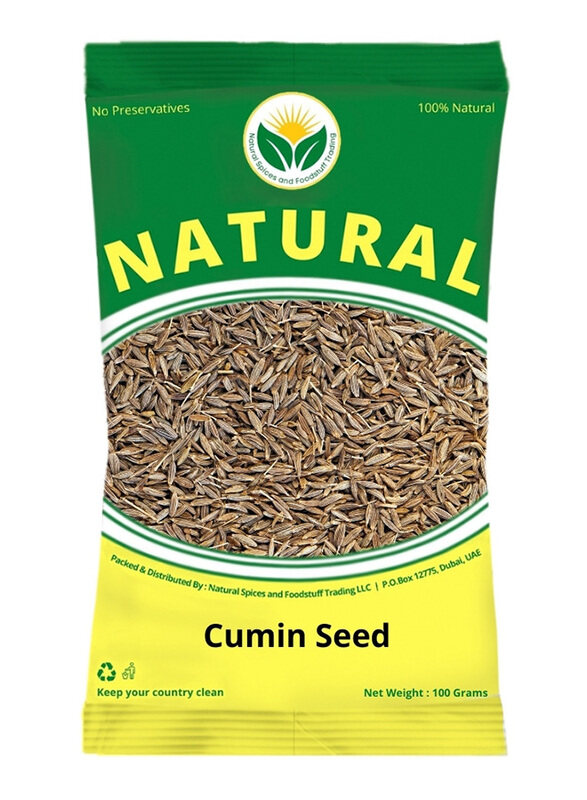

Natural Spices Cumin Seeds, 100g