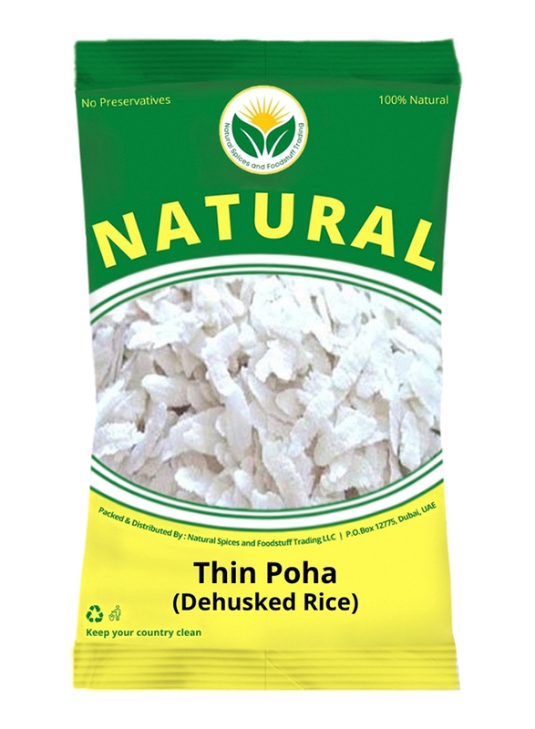 Natural Spices Fresh White Thin Poha, 1 Kg