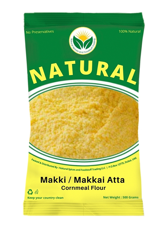 Natural Spices Makkai Atta Grinded Cornmeal Flour, 500g