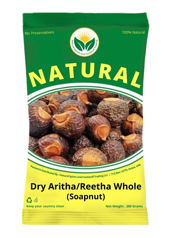 Natural Spices Fresh Dry Aritha/Reetha Whole, 200gm