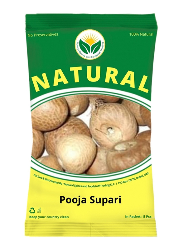 Natural Spices Pooja Supari, 5 Pieces, 100g