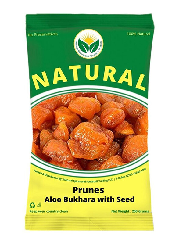 

Natural Spices Prunes Aloo Bukhara with Seed Dried Fruit, 200g