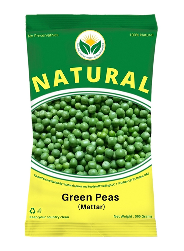 Natural Spices Green Peas Mattar, 500g