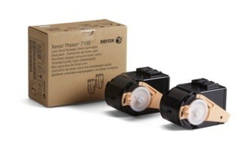 

Xerox Phaser 7100 Cyan Toner Cartridge Dual Pack (106R02609)