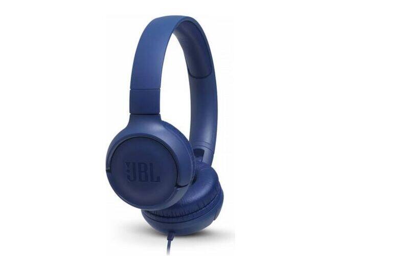 

JBL Tune 500 Wired On-Ear Headphones, Blue