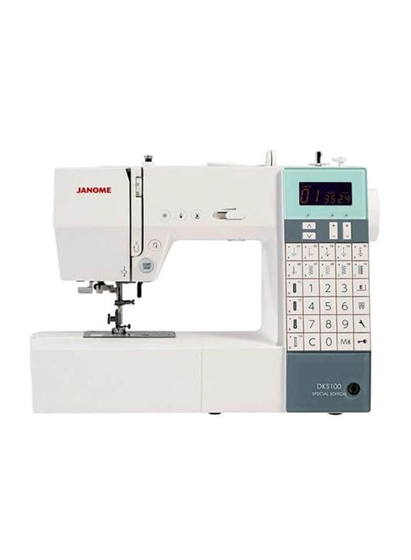 Janome Computerized Sewing Machine, DKS100, White