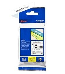 Brother TZE-241 18mm Black on White Label Tape