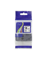 Brother TZE-141 18mm Laminated Tape, Black/Clear