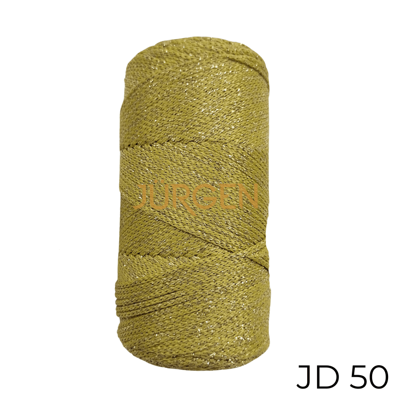 

JURGEN POLYSTER METALLIC MACRAME 4MM 200GMS JD50