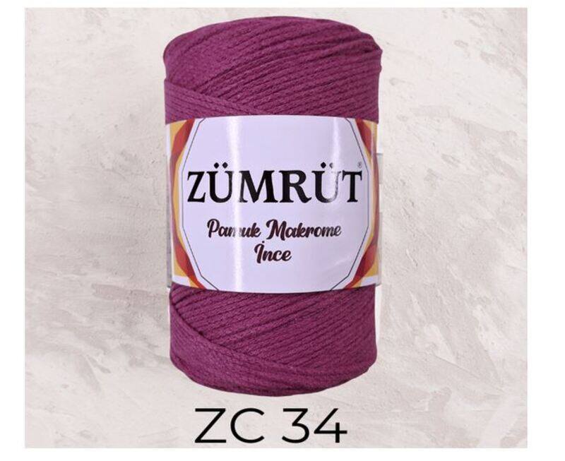 Zumrut Fine Cotton Macrame Thread 250g, ZC 34