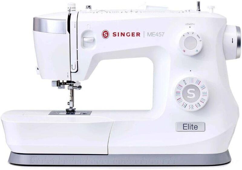 

Singer ME457 Sewing Machine with 110 Stitch Applications, LED Lighting, Strong Motor, Automatic Buttonhole, Heavy Duty Metal Frame