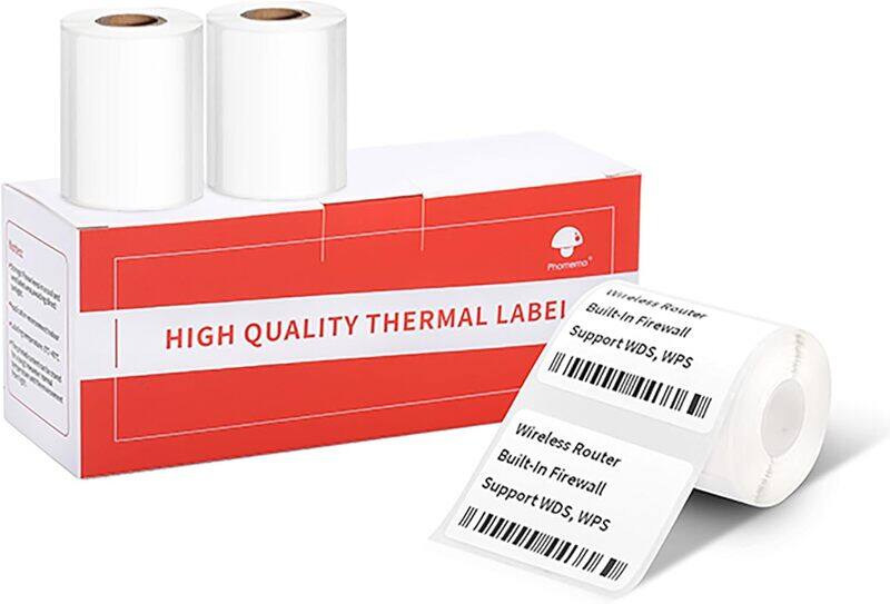 

Brother 40mm x 30mm, White,Square Self Adhesive Label Compatible with Aimo M110 Label Printers, 230 labels/roll
