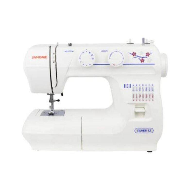 Janome Silver 12 Stitches Sewing Machine