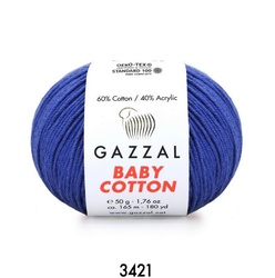 Gazzal Baby Cotton Yarn 50g,3421