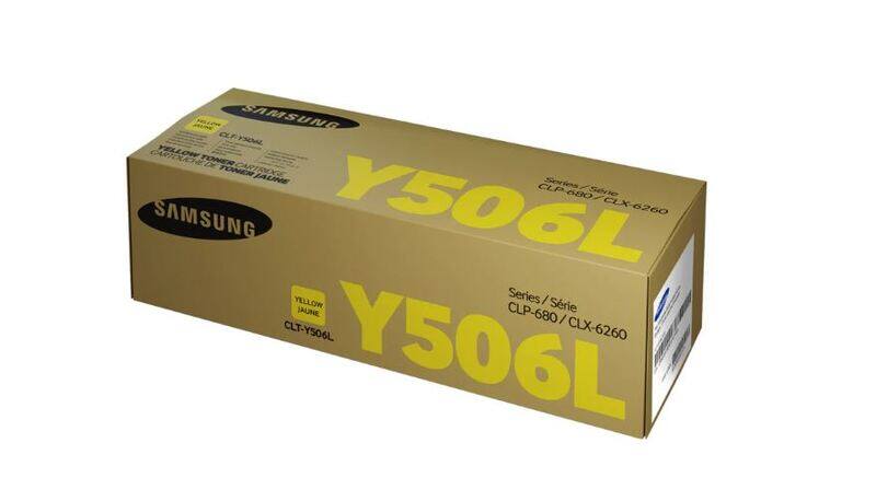 

Samsung CLT-Y506L Yellow Toner Cartridge