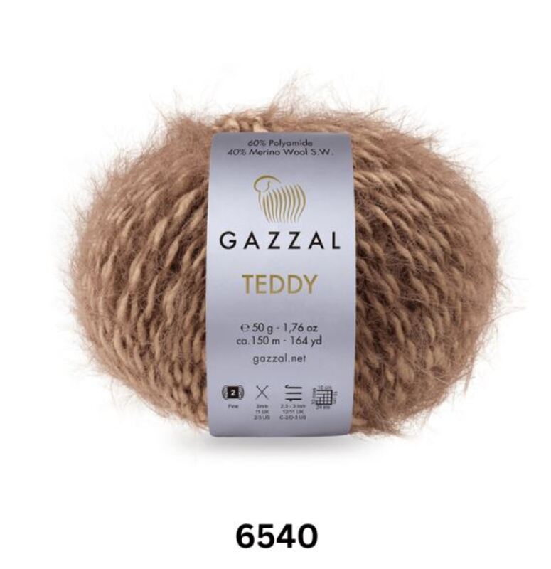 Gazzal Teddy Yarn 50g, G 6540