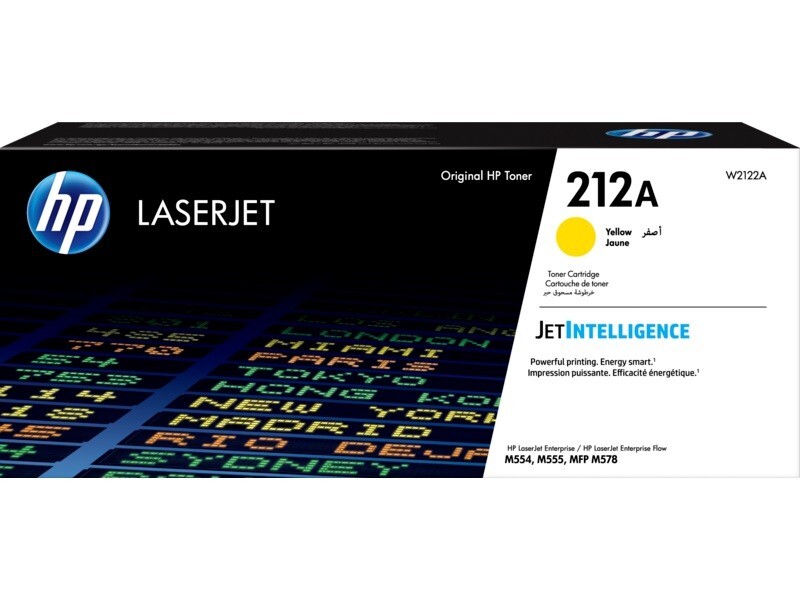 HP 212A Yellow Original LaserJet Toner Cartridge (W2122A)