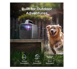 Anker NEBULA Mars 3 Outdoor Portable Projector, 1000 ANSI Lumens,40W Speaker, Up to 5 Hours, Autofocus, Keystone Correction, Backyard, 200 Inches image, support 4K Projector with WiFi and Bluetooth