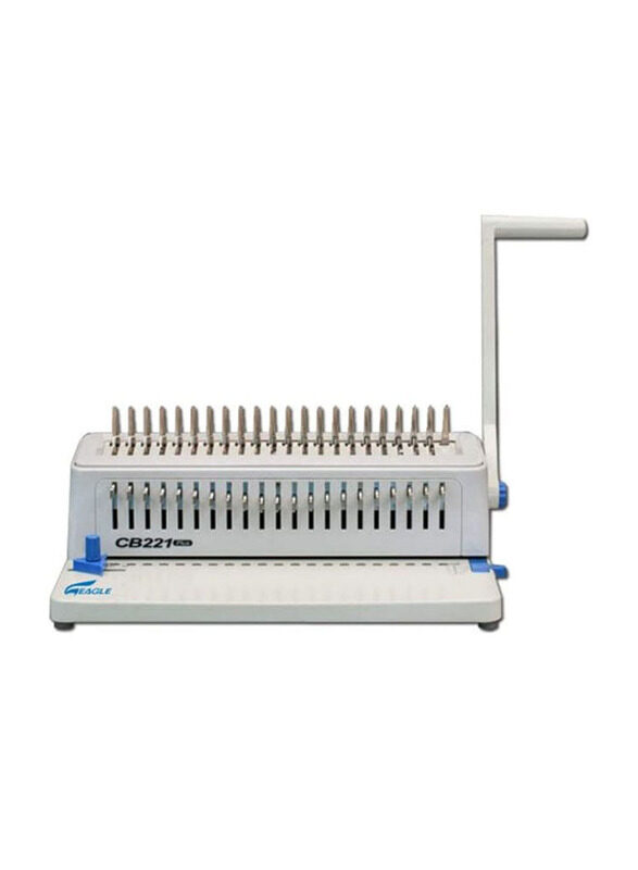 

Eagle Comb Plus Manual Spiral Binding Machine, CB-221, White