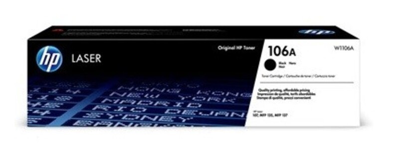 HP 106A Black Toner Cartridge W1106A