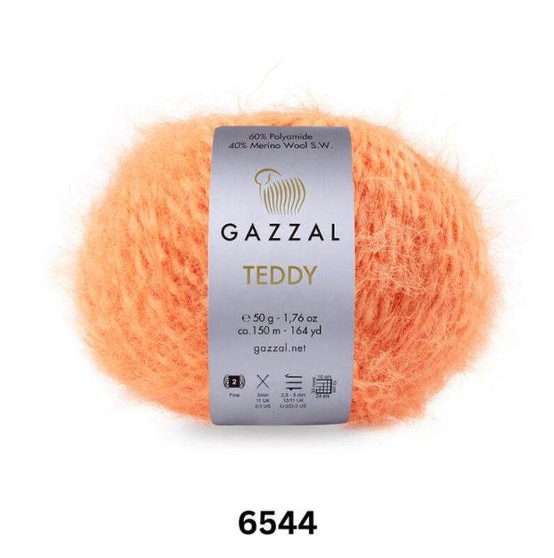 Gazzal Teddy Yarn 50g, G 6544