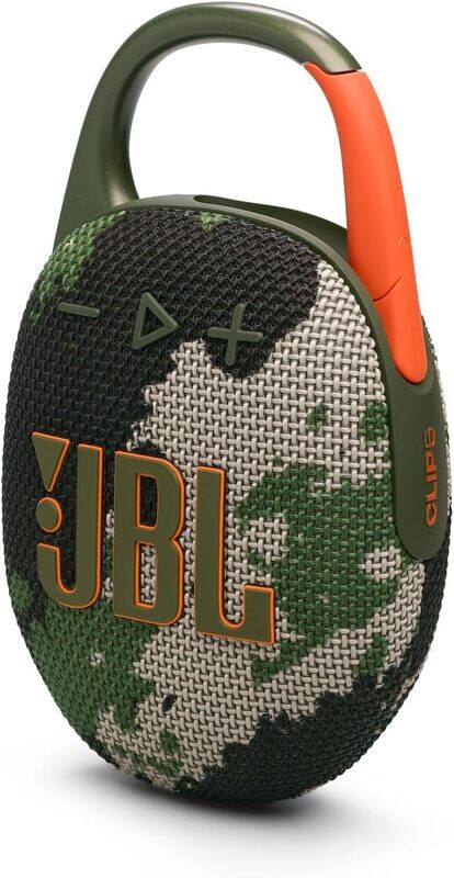 

JBL Clip 5 Ultra-portable waterproof speaker with AURACAST, Powerful Audio, Dustproof, Wireless Bluetooth Streaming, 12 Hours of Playtime, Squad