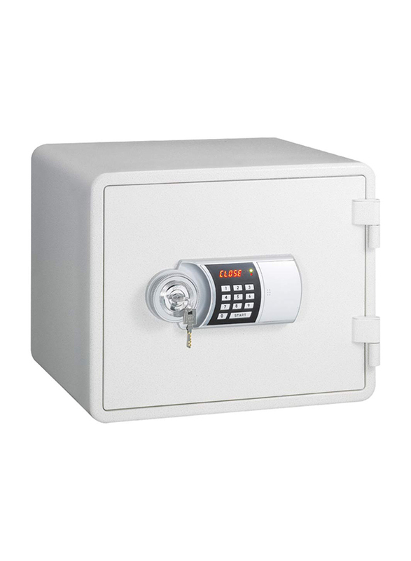 Eagle Fire Resistant Digital Key Lock Safe, YES-M020K, White