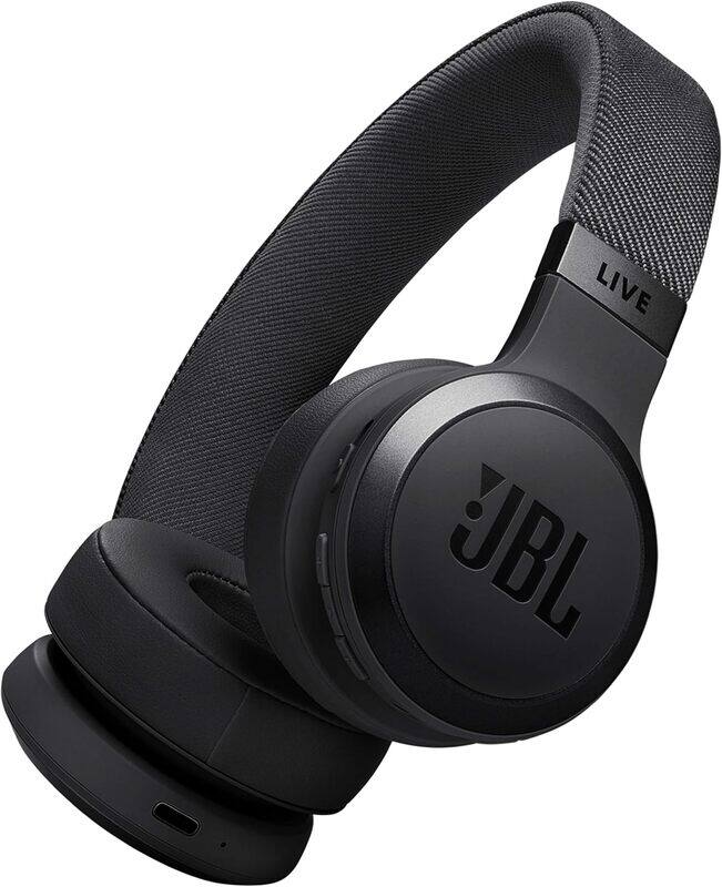 

JBL LIVE 670NC Wireless On-Ear Headphones with True Adaptive Noise Cancelling - Black