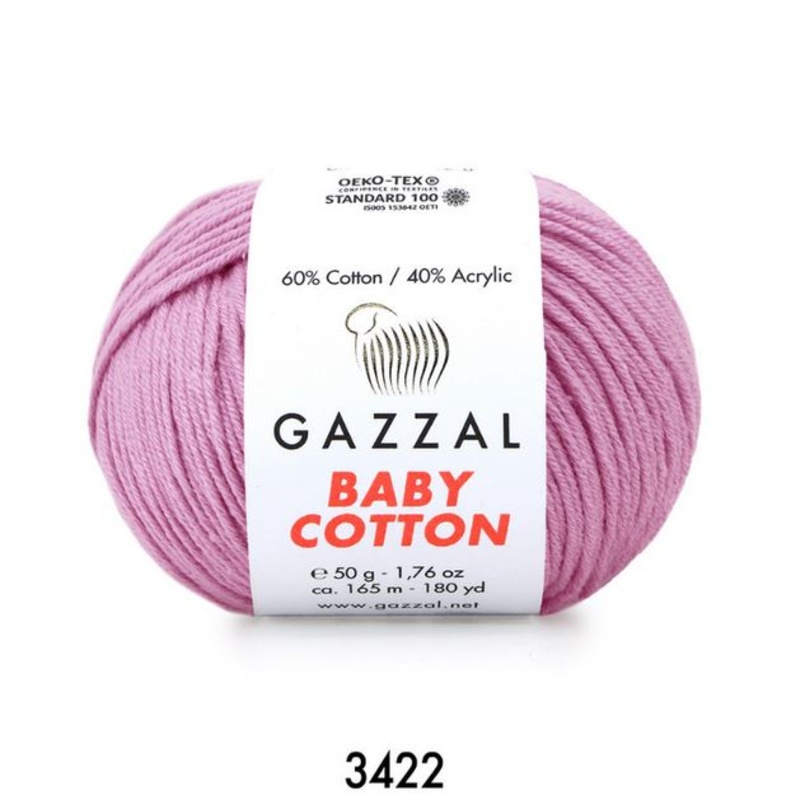 Gazzal Baby Cotton Yarn 50g,3422