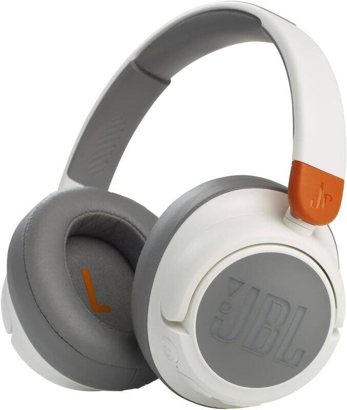 

JBL JR460NC Wireless Over-Ear Noise Cancelling Kids Headphones, Built-In Mic, 20 Hour Battery, Designed for Kids, Detachable Audio Cable - White