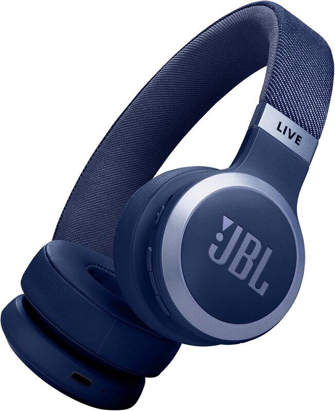 

JBL LIVE 670NC Wireless On-Ear Headphones with True Adaptive Noise Cancelling -Blue